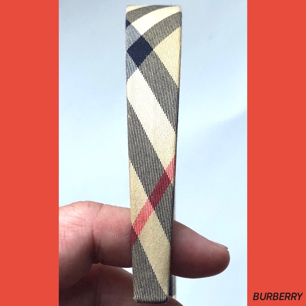 SOLD! BURBERRY Nova Check Plaid Women’s Headband - Picture 5 of 8